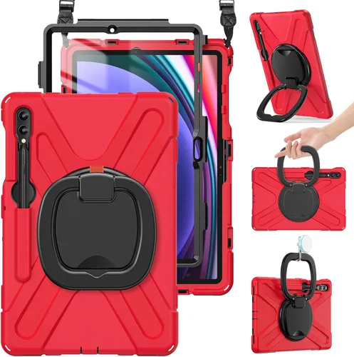 Miniatura 9 de BRAECN Funda para Samsung Galaxy Tab S10+/S9 FE+/S9+ Plus de 12.4 pulgadas, funda de silicona resistente con protector de pantalla, soporte para S