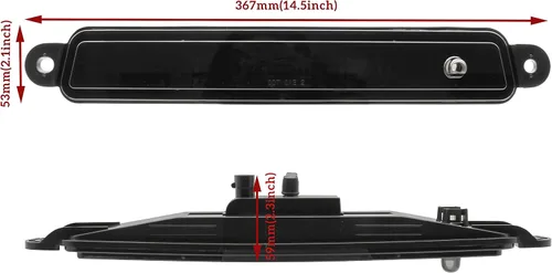 Miniatura 6 de Luz de freno LED de tercer tercio para Armada 04-15, luz de parada de montaje alto central en negro ahumado de KEWISAUTO para Nissan Armada