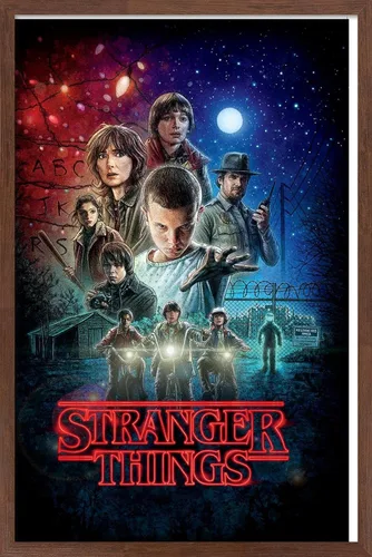 Miniatura 16 de Trends International Netflix Stranger Things - Póster de pared de una hoja, 14.725 x 22.375 pulgadas, versión enmarcada de madera de granero