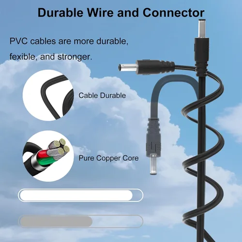 Miniatura 3 de LQM Yealink Phones - Adaptador de corriente de 5 V 2 A compatible con T54W T46U T46S T48U T48S T53W T57W T58A T58-CAM MP54 MP56 PS5V2000US Cargador