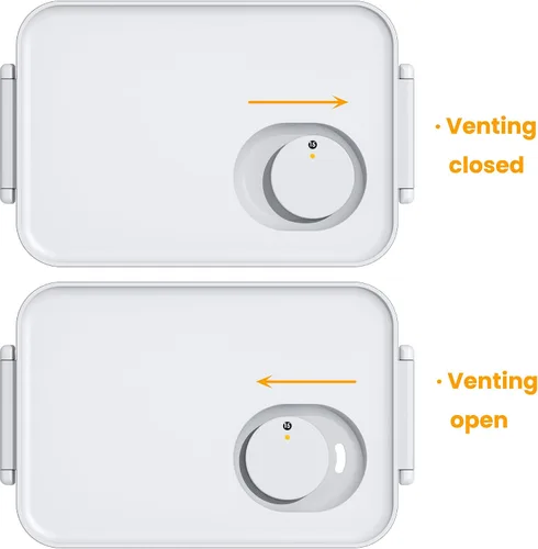 Miniatura 8 de Vacane Produce Saver, Contenedores de almacenamiento de frutas, Contenedores de productos con coladores, Contenedores para bayas, 3.8 tazas