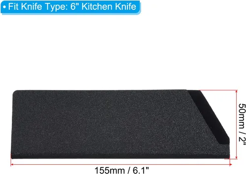 Miniatura 24 de PATIKIL Fundas de plástico ABS para cuchillo de cocina de 10 pulgadas, paquete de 3 cuchillos, protector de filos, protector de cuchilla, funda