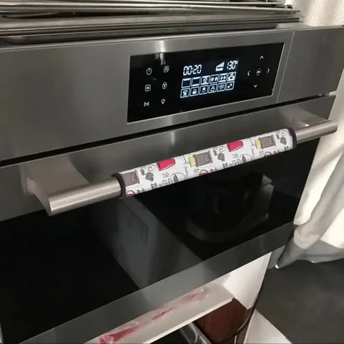 Miniatura 5 de Juego de 6 fundas para manijas de puerta de refrigerador, protector antideslizante para refrigerador, horno, lavavajillas, mantiene