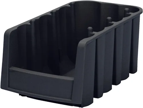 Akro-Mils 30796 - Contenedores de almacenamiento de plástico apilables económicos, (9 x 6-5/8 x 5 pulgadas), color negro (paquete de 10)