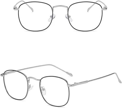 Miniatura 5 de HomeSoGood Gafas ópticas de decoloración con bloque de luz para mujeres y hombres, marco ultraligero de gran tamaño, gafas de protección