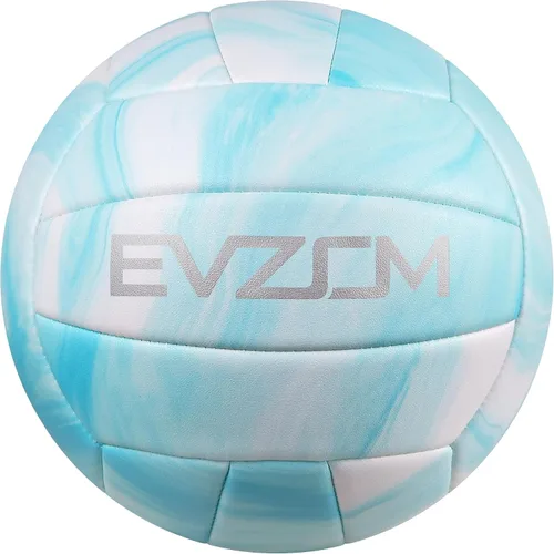 EVZOM Pelota de voleibol de playa súper suave, tamaño oficial 5 para exterior/interior/piscina/gimnasio/entrenamiento de voleibol premium, equipo de