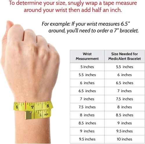 Miniatura 4 de MEDICALERT Medical Alert Bracelets For Women Men - Medical Id Bracelets Stretch Band USA Foundation Custom Engraving Bracelet