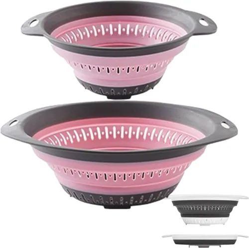 Miniatura 21 de Colador y colador plegable, coladores de silicona y coladores de alimentos, para verduras y frutas, esenciales de cocina