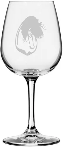 Miniatura 38 de Morgan Body Horse - Copa de vino grabada multiusos (12.75 onzas)