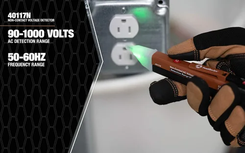Miniatura 6 de Southwire 10037K - Kit de prueba eléctrica con multímetro de función completa, detector de voltaje sin contacto y probador de tomacorrientes
