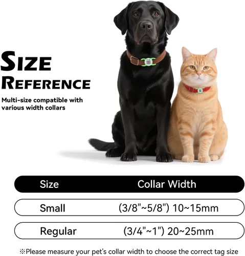 Miniatura 3 de Etiqueta para perro con código QR con NFC, etiqueta de identificación de mascota personalizada, etiqueta de identificación de perro de silicona Verde