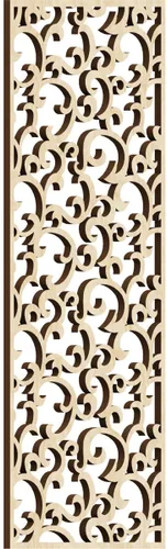 Miniatura 146 de Wheatland Paneles de pared decorativos de madera con calado, 9 3/8 pulgadas de ancho x 24 3/8 pulgadas de alto x 1/4 de alto, nogal