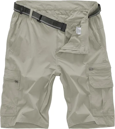 Miniatura 11 de Jessie Kidden - Pantalones cortos para hombre, estilo informal, para exteriores, con cintura expansible, ligeros, impermeables, de secado rápido