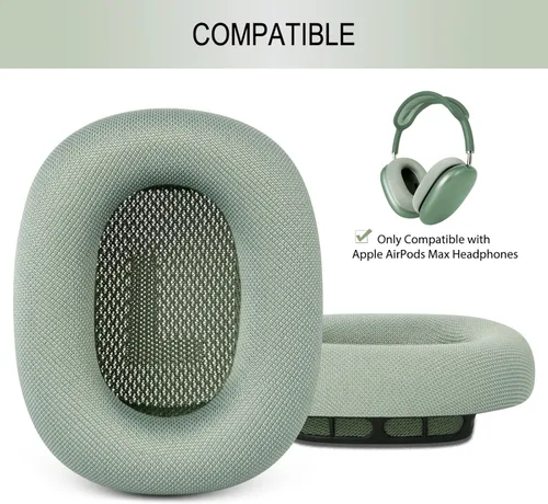 Miniatura 2 de GEVO Almohadillas mejoradas para los oídos de repuesto para auriculares Apple AirPods Max 2024, almohadillas de tela de malla, almohadillas
