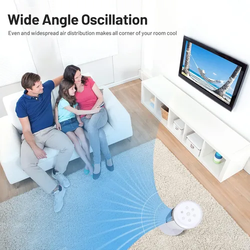 Miniatura 8 de COSTWAY Enfriador de aire evaporativo portátil para habitación, enfriador de 41 pulgadas con control remoto, enfriador oscilante de 70° con 4