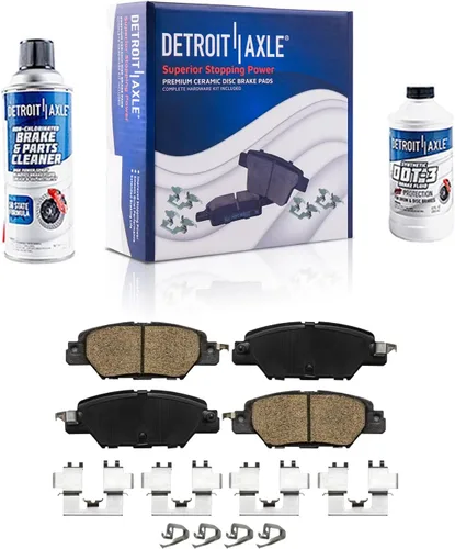 Miniatura 18 de Detroit Axle - Kit de frenos delanteros para Toyota 2007-2016 Tundra, 2008-2016 Sequoia, Pastillas de freno cerámicos para pinza de freno de disco