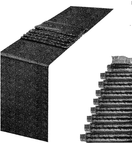 Miniatura 36 de JYFLZQ Camino de mesa de lentejuelas negras de 12 x 72 pulgadas, manteles de mesa de tela con lentejuelas negras brillantes - Caminos brillantes