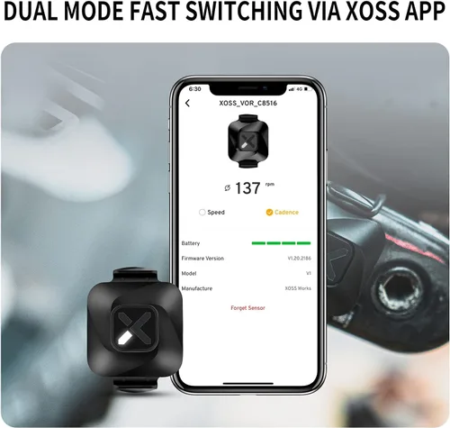 Miniatura 8 de XOSS G+ Gen2 - Computadora de bicicleta GPS ANT+/ Bluetooth IPX7, velocímetro recargable con pantalla LCD de 2.2 pulgadas, batería de larga duración