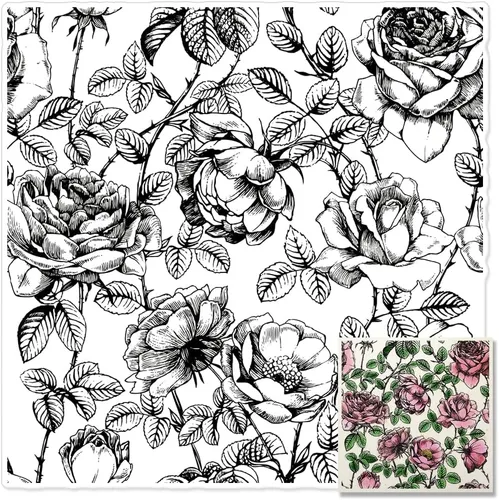 Miniatura 9 de Florecer flores fondo sellos transparentes para hacer tarjetas, plantas decorativas, fondo, sellos de silicona transparente para manualidades