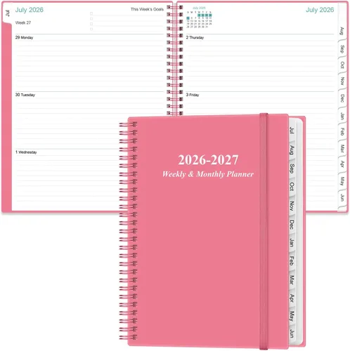 Miniatura 40 de Agenda de bolsillo 2026 - Agenda 2026 de enero de 2026 a diciembre de 2026, agenda 2026 con 12 pestañas, encuadernación de doble alambre, bolsillo