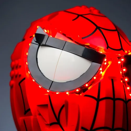 Miniatura 4 de VONADO Kit de luz LED compatible con la máscara de Lego Spider Man 76285 (solo luces, sin modelos) Juego de iluminación creativa Accesorios