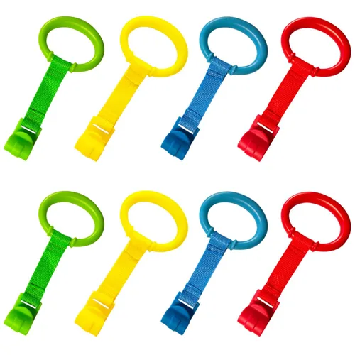 Miniatura 9 de Anillos de dominadas para bebés, corralito para ejercicios de caminar, asistente de pie, 4