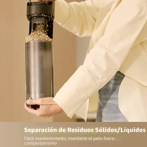 Miniatura 7 de DREAME H12 Pro Gen2 - Trapeador al vacío, aspiradora húmeda y seca de 0 enredos, aspiradora inalámbrica todo en uno para suelos duros, máquina