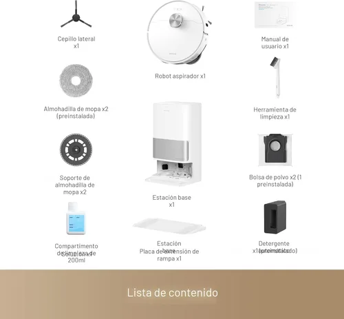 Miniatura 8 de DREAME L10s Ultra Gen 2 Robot Aspirador y Fregona, succión de 10,000 Pa, tecnología MopExtend, estación base todo en uno, autovaciado de 75 días