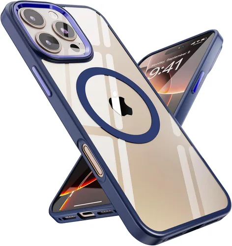 Miniatura 29 de SUCGLES Funda para iPhone 13 Pro Max con MagSafe, imán ultra fuerte N56, protección contra caídas de 12 pies, antiamarilleo, funda magnética
