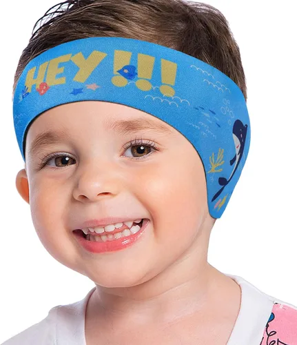 Miniatura 9 de MoKo Diadema de natación para niños y adultos, linda diadema Swinmmers para mantener el agua fuera, impermeable, banda de protección para los oídos