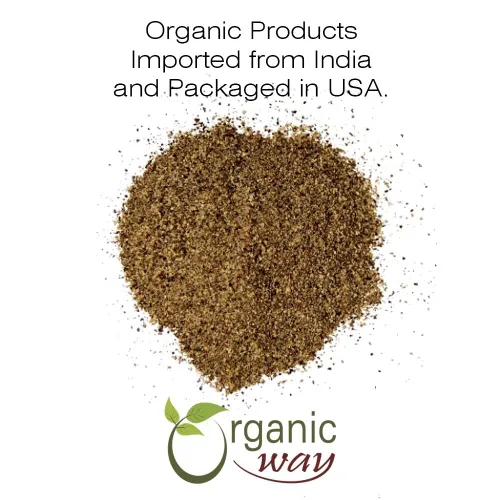 Miniatura 2 de Organic Way Pimienta negra en polvo prémium (grano de pimienta Tellicherry negra) – Añade sabor y aroma Certificado orgánico y Kosher Crudo, sin