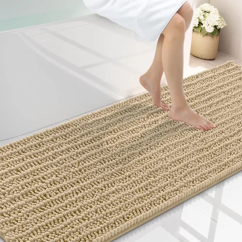 Miniatura 283 de Smiry Alfombras de Baño 24x16 pulgadas, Alfombras de Baño de Chenilla Extra Suaves y Absorbentes, Respaldo de Goma Antideslizante, Lavable a Máquina