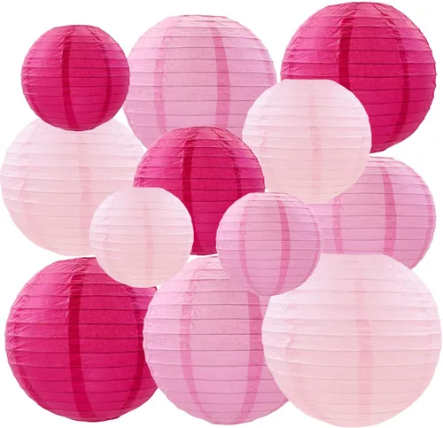 Miniatura 9 de Faroles de papel decorativos, faroles chinos colgantes para interiores y exteriores, para cumpleaños, bodas, Navidad, novia, decoración del hogar
