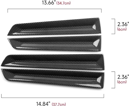 Miniatura 7 de Tiras Cubiertas Calcomanías para Manijas de Puerta Interior de Automóvil para Honda Civic 11ª Generación 2022 2023 2024 2025 Accesorios Pegatinas