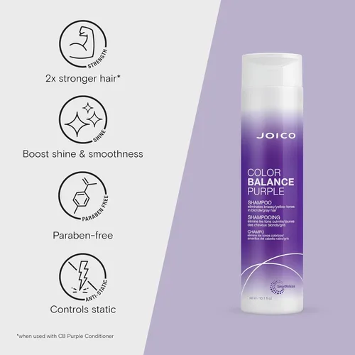 Miniatura 3 de Joico Champú y acondicionador color morado Para cabello rubio o gris frío Elimina los tonos amarillos cobrizos Aumenta la vitalidad