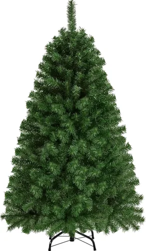 Miniatura 18 de Yaheetech - Árbol de pino artificial de Halloween negro de 4.5 pies, para decoración de fiestas en casa, oficina, fiestas, en interiores