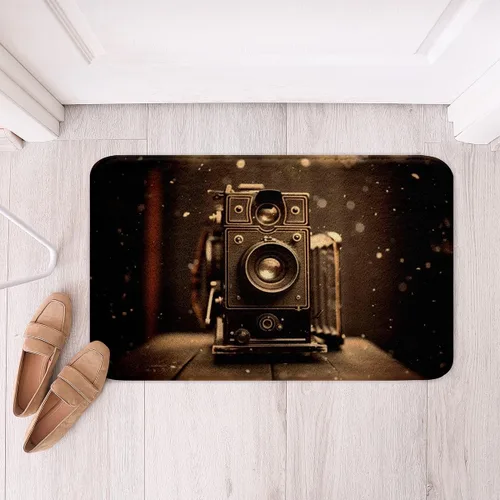 Miniatura 32 de Homewish Alfombra de baño con música de piano, notas musicales, para niños, niñas, niños, adolescentes, retro, graffiti, gris, dorado, lanudo