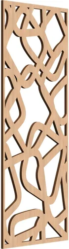 Miniatura 47 de Acme Paneles de pared decorativos de madera con calado, 9 3/8 pulgadas de ancho x 24 3/8 pulgadas de alto x 1/4 de alto, roble rojo