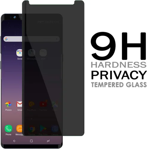 Miniatura 2 de PUNKSHIELD - Protector de pantalla de vidrio templado para Note 9, universal, compatible con funda 9H HD, sin burbujas, curvada de 0.013 in