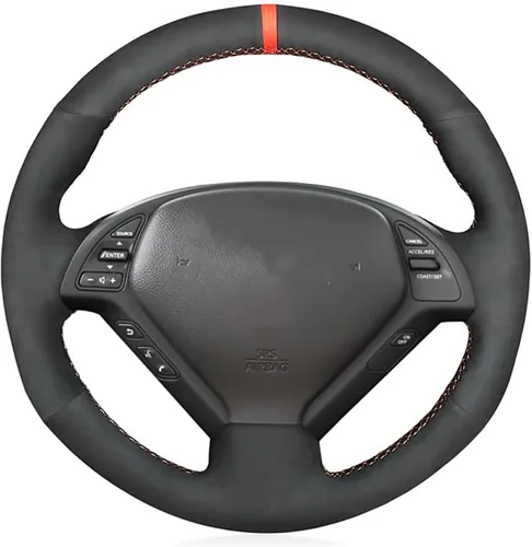 Miniatura 15 de Loncky - Funda de cuero para volante color beige, ajuste personalizado para Infiniti G37/ Infiniti G35/ Infiniti EX35 /Infiniti EX25/ Infiniti EX37