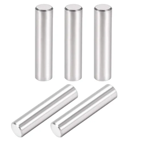 Miniatura 11 de uxcell 5 unids 0.315 in x 0.630 in pasador 304 acero inoxidable estante cilíndrico soporte pin sujetan elementos tono plata