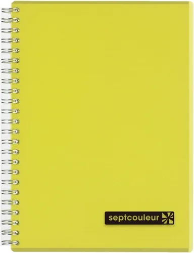 Miniatura 9 de Maruman Septcouleur - Cuaderno rayado - A5, 5.83 x 8.27 pulgadas, 80 hojas/160 páginas, diario de papel rayado universitario de 0.276 in, espiral