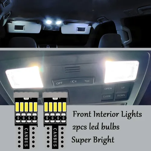 Miniatura 6 de Kit de luces LED para interior de Tacoma AWALITED para Toyota Tacoma 2005-2015, bombillas LED interiores ultra brillantes, reemplazo de luz de mapa