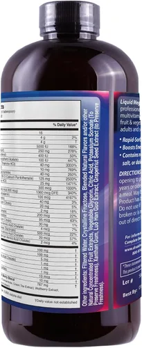 Miniatura 3 de Líquido Mega de suplementos multivitamínicos & Minerales 16oz. [Salud y belleza]