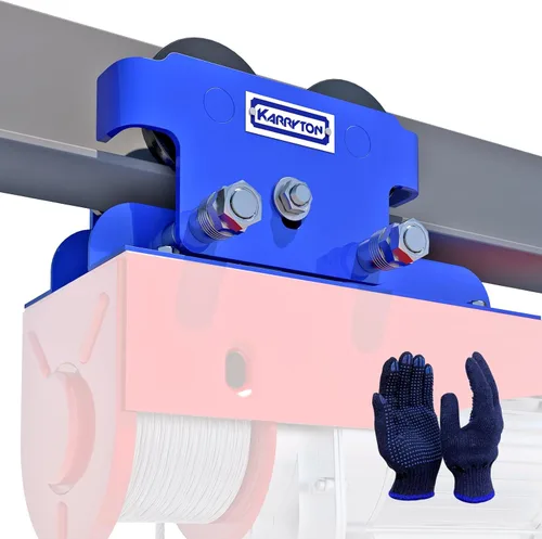 Carro I-Beam de 0.5 toneladas/1100 libras para alzamiento eléctrico, carro manual ajustable que se adapta a brida de haz de 2.5 a 5 pulgadas, carro