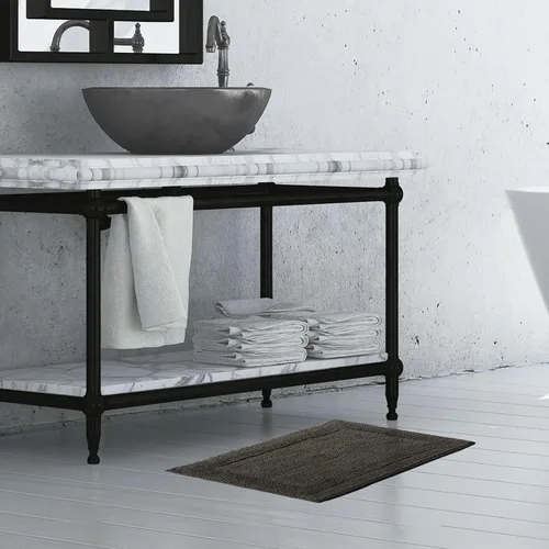 Miniatura 17 de French Connection Stonewash - Alfombra de baño de mezcla de algodón, 20 x 34 pulgadas, color marfil