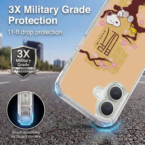 Miniatura 376 de Carcasa de gel para iPhone 7 Plus/iPhone 8 Plus, diseño de Snoopy Oriental de Peanuts, Badges