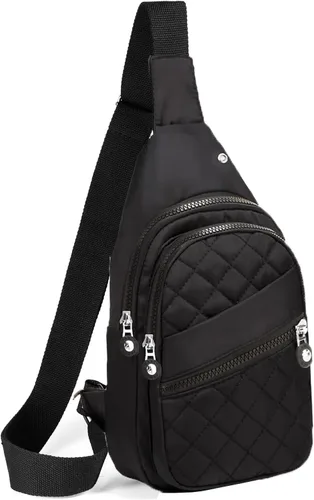 Miniatura 18 de EVANCARY - Mochila pequeña tipo bandolera para mujeres y hombres, mochila de pecho tipo bandolera para viajes, senderismo y actividades al aire