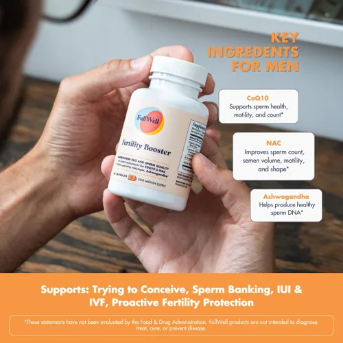 Miniatura 4 de FullWell Potenciador de fertilidad para hombres y mujeres Apoyo de concepción para una calidad saludable de óvulos, motilidad y fuerza