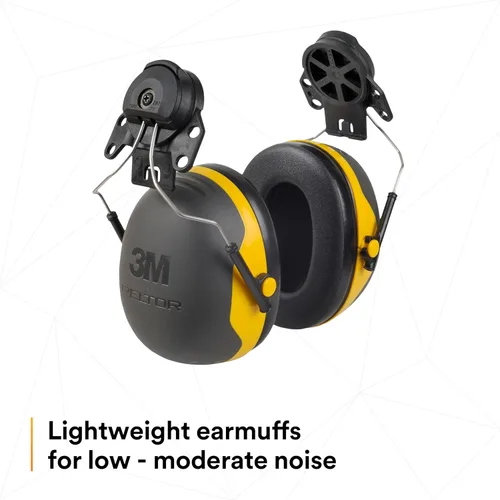 Miniatura 3 de 3M PELTOR - Orejeras de protección auditiva, Serie X X2P3E, estilo gorra con casco duro adjunto, protección contra el ruido NRR 24 dB, paquete